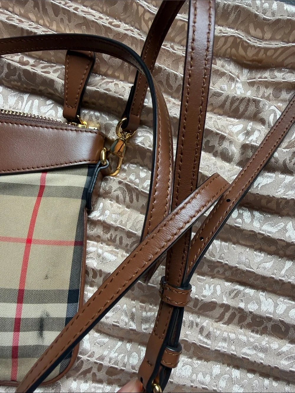 Burberry Checkered Clutch/Crossbody Bag